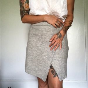 Gray Felted Free People Skirt